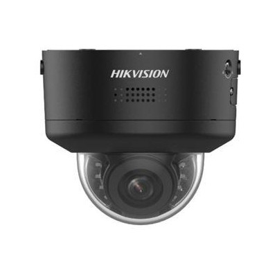 DS-2CD2746G2H-IPTRZS2U/SL(2.8-12)BLK - 4MPix IP PTRZ AcuSense Dome kamera, IR 40m, Audio, Alarm, blikač, IK10