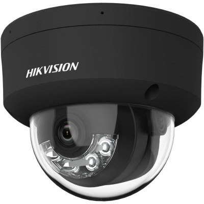 DS-2CD2167G2H-LISU(2.8mm)/eF/BLACK - 6MPix IP Dome Hybrid ColorVu AcuSense kamera, LED/IR 30m, WDR 130dB,audio, alarm, IP67, IK1