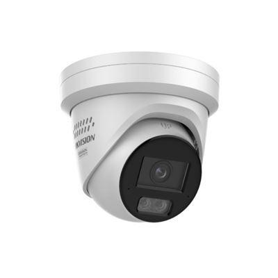 DS-2CD2387G3-LIS2UY/SL(4mm) - 8MPix IP Turret Hybrid ColorVu AcuSense kamera; LED/IR 30m, WDR 130dB,audio, alarm, IP67, blikač