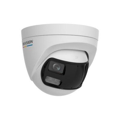 DS-2CE72KF3TP-DLS - 3K panoramatická HDTVI Turret Smart Hybrid Light kamera; LED/IR 40m, 4v1, Mikrofon, IP67