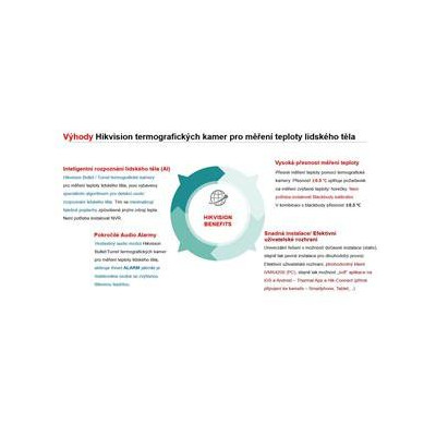 DS-2TD2617B-6/PA - IP termo-optická kamera pro měření tělesné teploty, obj. 6,2mm