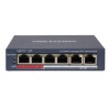 DS-3E0106P-E/M(B) - Switch 4x 100TX PoE, 2x 100TX uplink, 35W, Super PoE