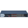 DS-3E0318P-E/M(C) - switch 16x 100TX PoE RJ45 port, 1 Gb RJ45 port, 1 Gb combo port, 130W