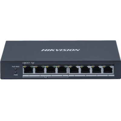 DS-3E0508P-O - Switch 8x 10/100/1000Mbit (4x Gb PoE), 60W