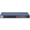 DS-3E1318P-EI(B) -&nbsp;Smart managed switch 16x100TX PoE + 2x Gb Uplink Combo port, 230W, Super PoE&nbsp;Smart funkce	Vizualizace topologie sítě	Alarmy typu PUSH	Monitoring stavu zařízení v reálném čase	Správa šířky pásma	Náhled trasování	Rozpoznávání zařízení	Náhled živého snímkuTechnické údaje	PoE porty:&nbsp;16x 10/100Mbps RJ45 ports	Uplink porty: 2x Gb Combo&nbsp;ports	Switching capacity: 7,2Gbps	Forwarding mode:&nbsp;Store-and-forward	MAC address Table: 16 K	PoE standard:&nbsp;IEEE802.3af, IEEE802.3at	PoE Power: max. 230W	Port max power 30W	Dosah až 300m na každý port&nbsp;(Extend mode ON, 10Mbps, CAT 5e) - Super PoE	Napájení: 100-240V AC, 50/60Hz	Spotřeba energie: max 250W	Přepěťová ochrana pro port: 6KV	Pracovní teplota: -10°C&nbsp;- 55°C	Pracovní vlhkost: 5% - 95%, non-condensing