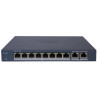 Hikvision DS-3E1510P-EI&nbsp; Smart managed switch 8x Gb PoE + 2x Gb Uplink RJ-45, 110W, Super PoE - dosah až 300mSmart funkce	Vizualizace topologie sítě	Alarmy typu PUSH	Monitoring stavu zařízení v reálném čase	Správa šířky pásma	Náhled trasování	Rozpoznávání zařízení	Náhled živého snímkuHardwarové funkce&nbsp;	PoE porty: 8 x Gigabit PoE port + 2 x Gigabit RJ45&nbsp;Uplink	Switching capacity: 20 Gbps	Forwarding mode: Store-and-forward	SuperPoE podpora přenosu až 300m	MAC address Table: 8k	PoE standard: IEEE802.3af, IEEE802.3at	PoE Power: max. 110W	Port max power 30WOstatní parametry	Napájení: 54 VDC, 2,22A	Spotřeba energie: 120W	Pracovní teplota: 0°C&nbsp;-&nbsp;+40°C	Pracovní vlhkost: 5% - 95%, non-condensing	Hmotnost 0,54kg	Rozměry: 218 x 109 x 28 mm