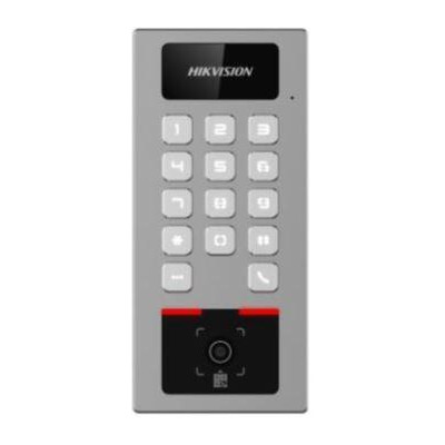 DS-K1T502DBWX-QR - IP interkom/vstupní terminál se čtečkou Mifare karet, podpora čtení  QR