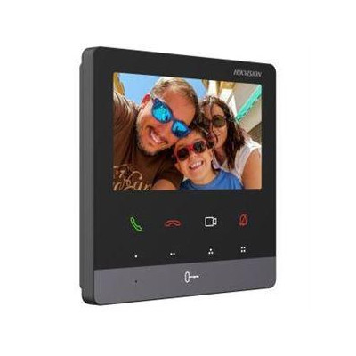 DS-KH6100-E1/Alarm - Vnitřní IP stanice s 4,3"TFT obrazovkou, PoE