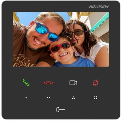 DS-KH6110-WE1/Alarm - Vnitřní IP stanice s 4,3" dotykovou TFT obrazovkou, PoE, Alarm