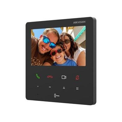DS-KH6110-WE1/Alarm - Vnitřní IP stanice s 4,3" dotykovou TFT obrazovkou, PoE, Alarm