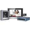 DS-KIS602(B) - Kit IP videotelefonu, bytový monitor + dveřní stanice + switch + microSD