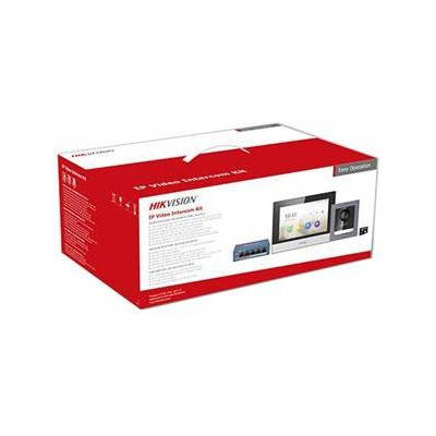 DS-KIS602(B) - Kit IP videotelefonu, bytový monitor + dveřní stanice + switch + microSD
