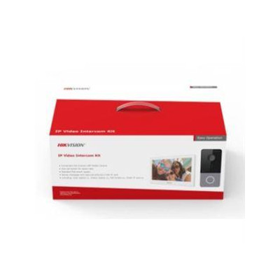 DS-KIS607-S - KIT IP videotelefonu, dveřní stanice + bytový monitor + switch
