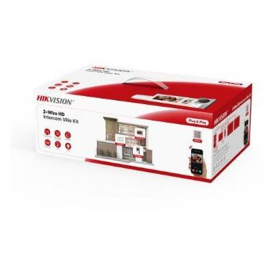 DS-KIS705EY/2Monitors - Přednastavený kit videotelefonu, 2-drát HD, 2x bytový monitor+dveřní stanice+zdroj