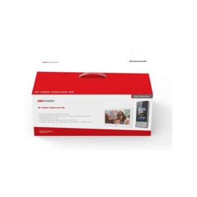 DS-KIS902-S - KIT IP videotelefonu, dveřní stanice + bytový monitor + switch