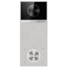 Hikvision DS-KV6114-MWBE1 -&nbsp;Jednotlačítkový IP dveřní interkom s povrchem z leštěného hliníku, 4MPx kamera, čtečka karetVíce možností otevření: bezkontaktní karta, Bluetooth, Hik-Connect, vnitřní stanice&nbsp;Vysoce kvalitní obraz s rozlišením 4 MP, snímač 1/3" CMOS4 MP (2688 × 1520) @ 25 fps v hlavním streamuKompresní formáty: H.264, H.265Vestavěný mikrofon a reproduktor pro obousměrnou komunikaciPodpora Wi-Fi připojení (IEEE 802.11 b/g/n)Podpora mobilní aplikace Hik-Connect pro vzdálenou komunikaciPodpora RFID karet Mifare (13,56 MHz)1× tlačítko pro voláníPodpora PoE (IEEE 802.3af) nebo napájení 12 V DCPodpora MicroSD karty až do 128 GBKrytí: IP65 (odolnost proti prachu a vodě)Montáž: povrchová&nbsp;Parametry	Operační systém&nbsp;LINUX	Vestavěný vysokovýkonný procesor,&nbsp;Paměť&nbsp;RAM&nbsp;512 MB,&nbsp;ROM&nbsp;4 GB	Doplňkové osvětlení&nbsp;IR &nbsp;až do 3 m	Zorné pole&nbsp;