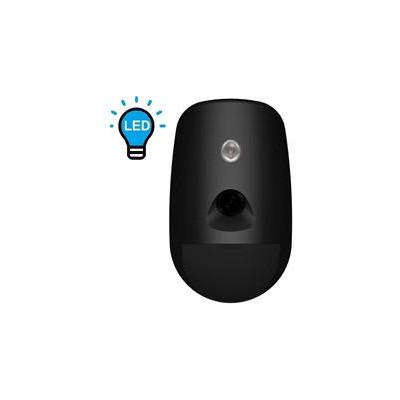 DS-PDPC12PF-EG2-WE(B)(O-STD)/EuropeBLACK - AX PRO bezdrátový PIRCAM detektor, PET imunita do 30kg, dosah 12m, vějíř, LED přísvit