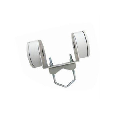 HIK100LE + Z75DV75 TWIN - "U" konzole pro montáž 2 kamer na sloup o průměru 27 - 62mm