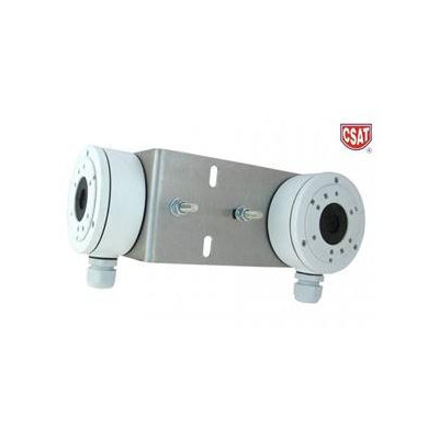 HIK100LE + Z75DV75 TWIN-C - L konzole, uchycení dvou kamer na stožár; 27-62mm