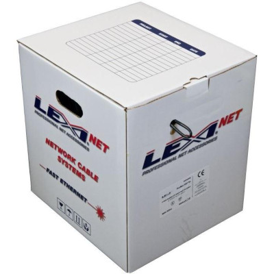 KLEXI65504PE-RB - Kabel LEXI Cat 5e UTP 24AWG venkovní dvouplášť PVC+PE černý, samoodvíjecí box