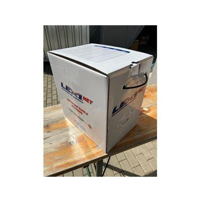 KLEXI65504PE-RB - Kabel LEXI Cat 5e UTP 24AWG venkovní dvouplášť PVC+PE černý, samoodvíjecí box