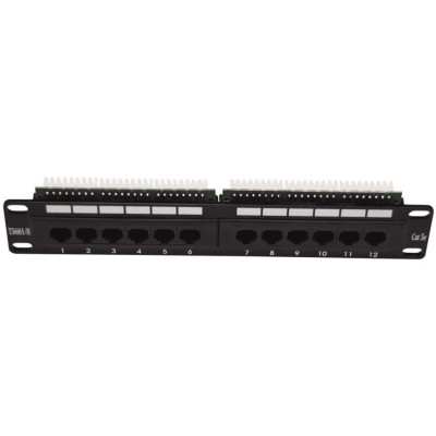 PATCHP1U12P - LEXI-Net Patch panel pro 10" rozvaděče C5e 12Port 1U
