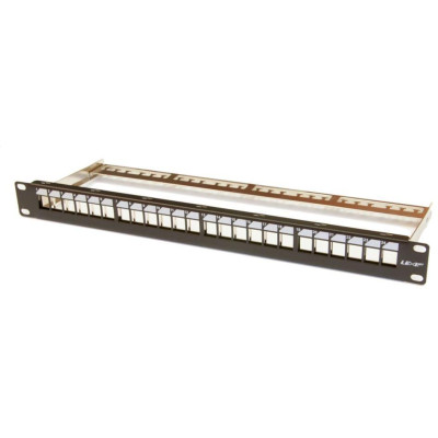 PATCHP24PNEOU/F - LEXI-Net Patch panel 24 portů neosazený pro UTP/ FTP, velikost 1U