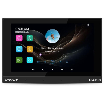 W50 WIFI, černý - Nástěnný přehrávač se zónovým zesilovačem 4x50W