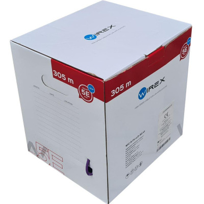 WIC-5-FU-LD-30-VI - WIREX Instalační kabel CAT5E F/UTP LSOH / DCA 305m box fialový