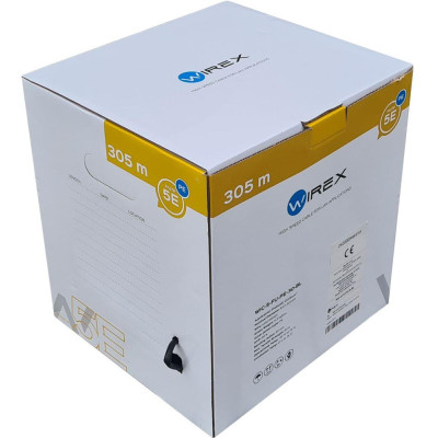 WIC-5-FU-PE-30-BL - WIREX Instalační kabel CAT5E F/UTP PE 305m box černý