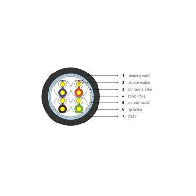 WIC-5-FU-PE-30-BL - WIREX Instalační kabel CAT5E F/UTP PE 305m box černý