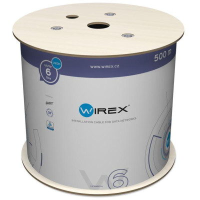 WIC-6-U-LD-50-VI - WIREX Instalační kabel CAT6 U/UTP LSOH / DCA 500m cívka fialový