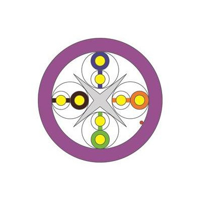 WIC-6-U-LD-50-VI - WIREX Instalační kabel CAT6 U/UTP LSOH / DCA 500m cívka fialový