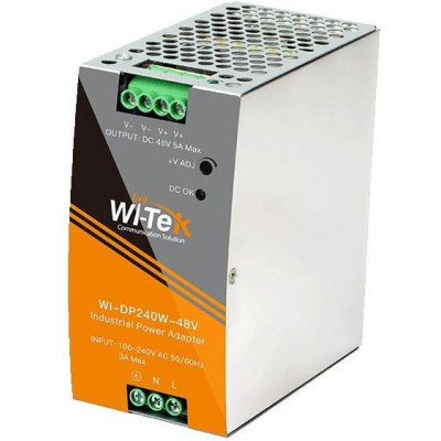 WI-DP240W-48V - Napájecí adaptér na DIN lištu - in AC100-240V, out DC48-55V 240W