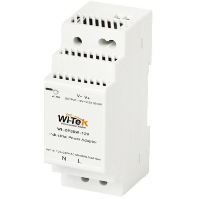 WI-DP30W-12V - Napájecí adaptér na DIN lištu - in AC100-240V, out DC12V 30W