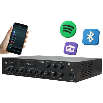 MultiTask 240W WiFi - Zónový zesilovač 100V, 240W, 6 zón