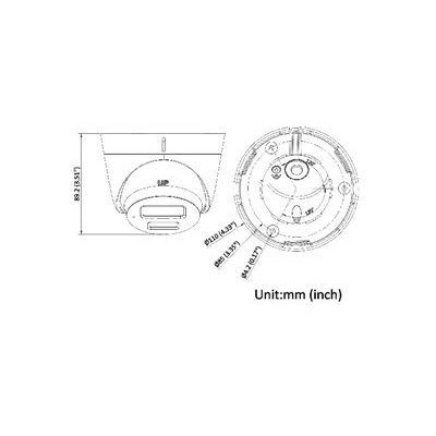 DS-2CD1343G2-LIU(2.8mm) - 4 MPix IP Turret Smart Hybrid Light kamera, IR/LED 30m, Mikrofon, IP67