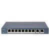DS-3E0310P-E/M(B) - Switch 8x 100TX PoE, 2x Gb uplink, 80W, Super PoE