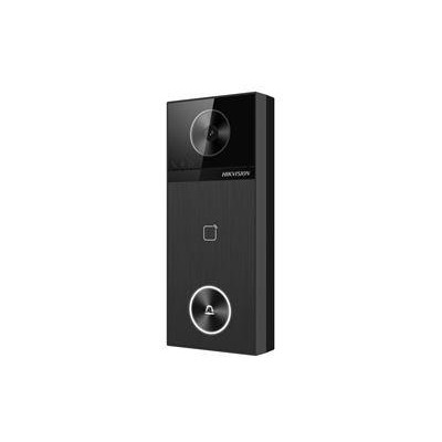DS-KV6114-E1 - Jednotlačítkový IP dveřní interkom, 4MPx kamera, čtečka karet Mifare