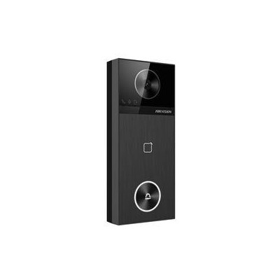 DS-KV6114-E1 - Jednotlačítkový IP dveřní interkom, 4MPx kamera, čtečka karet Mifare