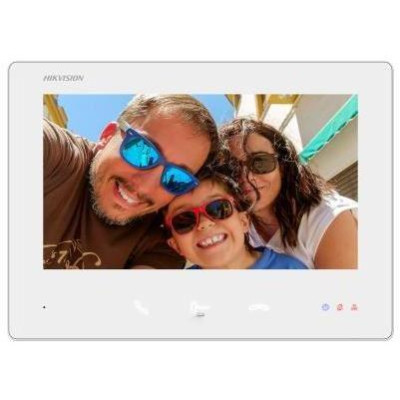 DS-KH7300EY-TE2/White - 2-žilový HD 7  dotykový monitor, bílý