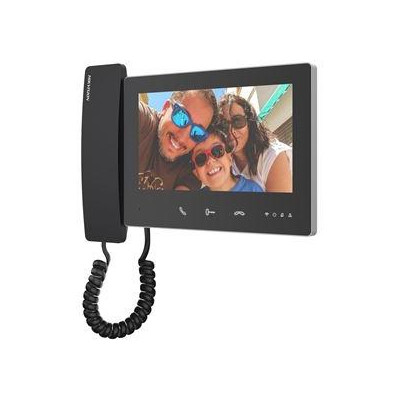 DS-KH7300EY-WTHE2 - 2-žilový HD 7  dotykový Wi-Fi monitor se sluchátkem, černý
