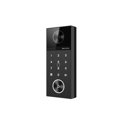 DS-KV6124-WBE1 - Jednotlačítkový IP dveřní interkom, 4MPx kamera, klávesnice, čtečka karet, Wi-Fi, Bluetooth