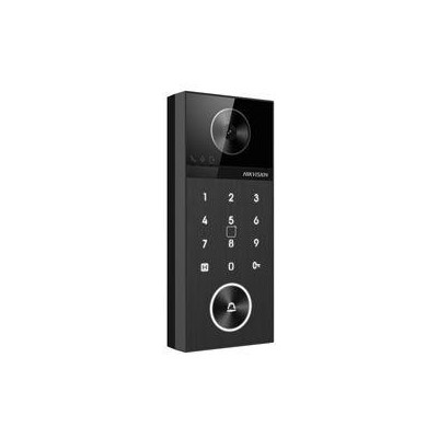 DS-KV6124-WBE1 - Jednotlačítkový IP dveřní interkom, 4MPx kamera, klávesnice, čtečka karet, Wi-Fi, Bluetooth