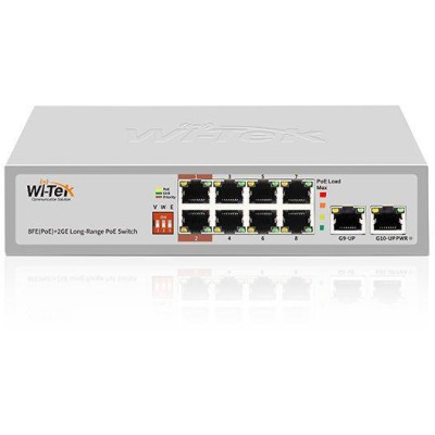 WI-PS210GS V1 - 8FE + 2GE HiPoE switch, 250m, 120W