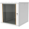 AG-AB16U6045B1-A0CC-A-D1 - Nástěnný rozvaděč AGER 19  16U 600x450mm,šedý,skleněné dveře,80kg,odním. a uzam.bočnice