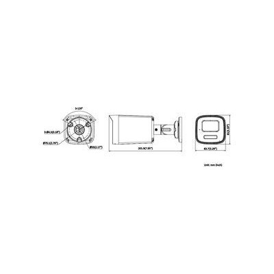DS-2CD1T27G3-LIU(2.8mm) - 2MPix IP Bullet ColorVu 3.0 kamera; IR/LED 50m, mikrofon, IP67