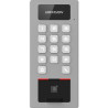 DS-K1T502DBFWX - IP interkom/vstupní terminál se čtečkou Mifare karet a otisků prstů