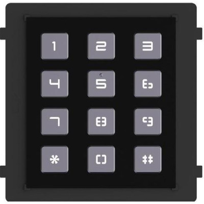 DS-KD-KP/Black - Modul interkomu s kódovou klávesnicí, černý