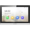 Hikvision DS-KH6350-TE1/EUROPE BV 7" IP bytový dotykový monitor s&nbsp;PoEDisplej	Nové uživatelsky přívětivé dotykové ovládání&nbsp;	Kapacitní dotykový 7" barevný TFT LCD displej	Rozlišení 1024 x 600	Menu v češtině&nbsp;Audio	Vestavěný všesměrový mikrofon	Zabudovaný reproduktor	Audio komprese G.711U, 64Kbps	Zlepšení kvality zvuku díky omezení šumu a ozvěnySíťové parametry	Ethernet 10/100M	Síťové protokoly: TCP/IP, SIP,&nbsp;RTSPAlarmy	8x Alarm vstup pro senzory (např. PIR, detektor kouře...)Rozhraní zařízení	1x RJ45 - 10M/100M	Slot na microSD kartu max. 128GBOstatní parametry	Operační systém: Linux	Paměť: RAM 128MB, ROM&nbsp;32MB	Počet zaznamenaných událostí/ poznámek&nbsp; - 200/16	Napájení standard PoE, max 8W; 12VDC/1A	Pracovní teplota -10°C +50°C, pracovní vlhkost: 10%-90%	Rozměry: 17